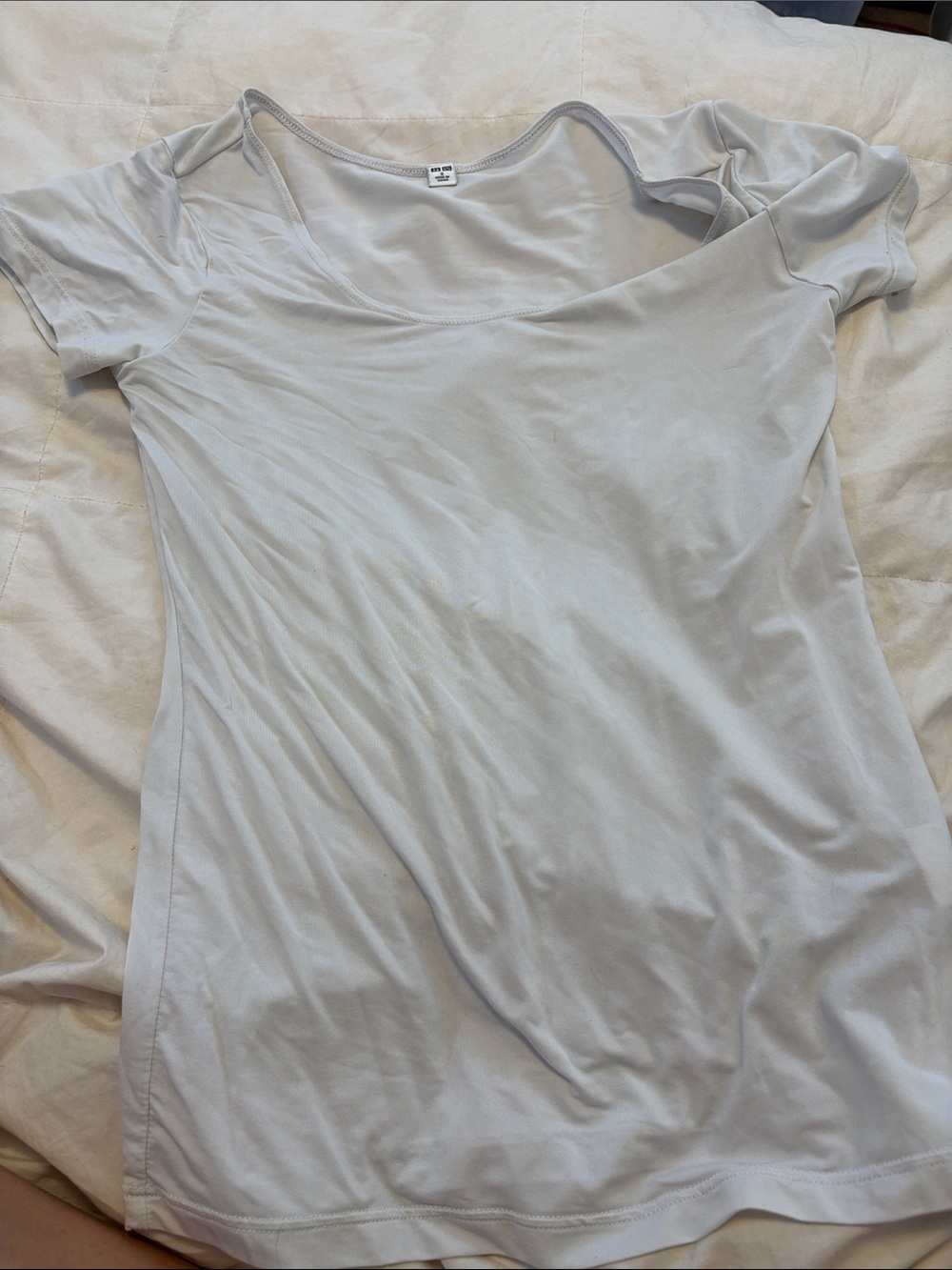Light Gray Women's Scoop Neck Tee - Unbranded